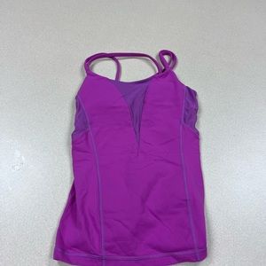Lululemon Womens Purple Padded Athletic Tank Top Size Medium 251